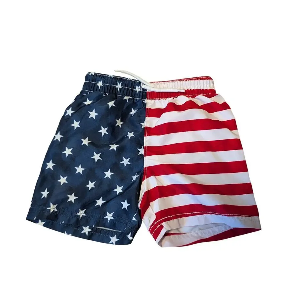 OLD NAVY Toddler/Baby boys swim suits, 2T, Patriotic, 4th of July, American flag